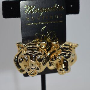 Vintage Doreen Ryan Tiger Earrings RARE